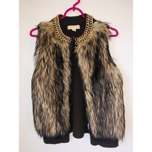 Michael Kors Faux Fur Vest
